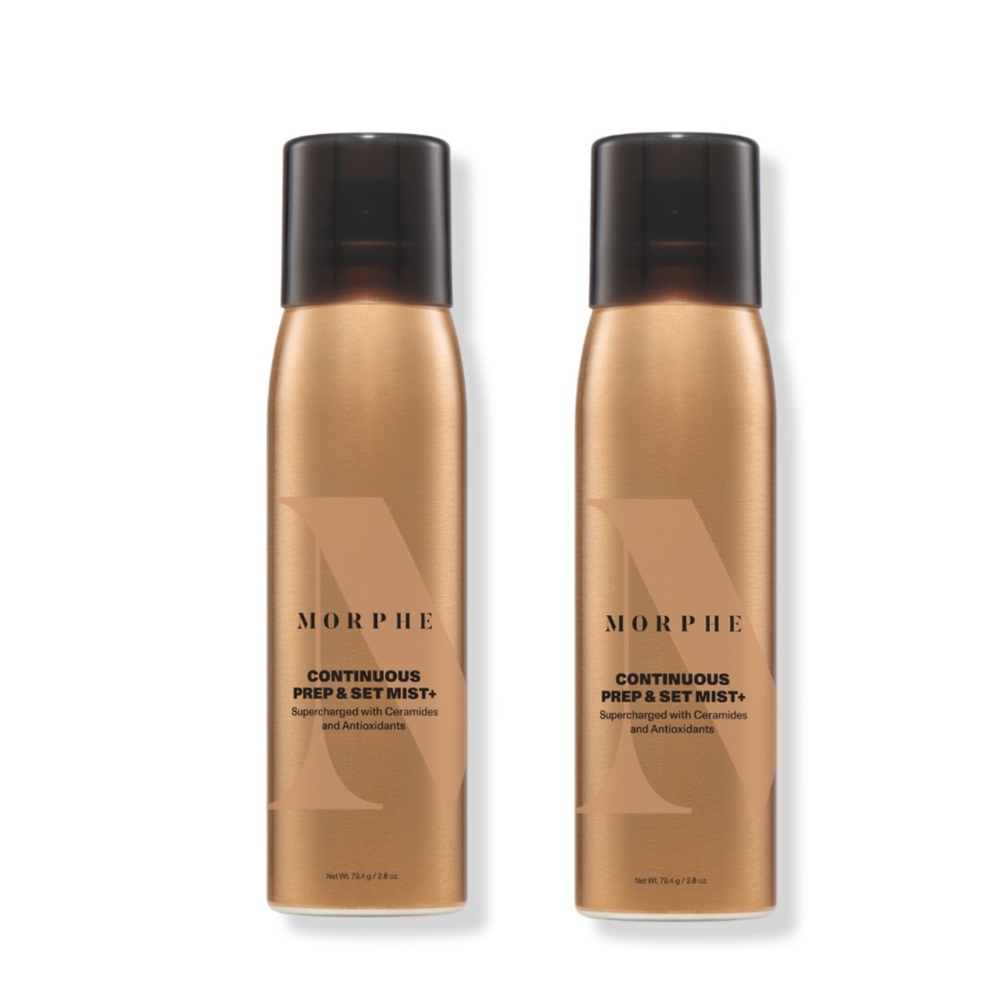 NEW 2x Morphe Continuous Prep & Set Setting Mist+ Full Size